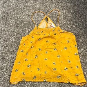 No Boundaries Mustard Yellow Sleeveless Camisole  Relaxed Junior Large 11/13